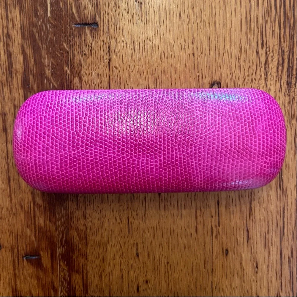 Lilly Pulitzer Signature Eyeglass Sunglass Hard Case Clamshell Hot Pink Women’s
